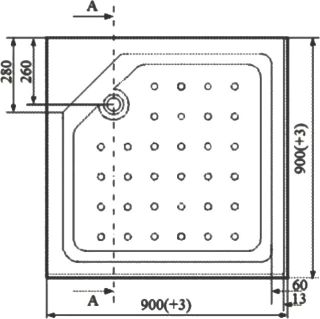 Поддон для душа Triton ПД1 Орион Щ0000004026 90х90