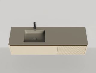 Подвесная тумба Salini Domino 27D116ON 160см эмаль Onda Plus