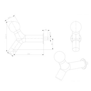 Душевая система встраиваемая Bronze de Luxe LIBERTY 5011B-L, черный