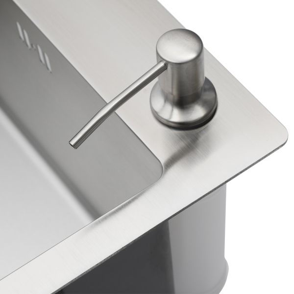 Мойка R6050H Melana ProfLine 3,0/200 сатин в комплекте с дозатором