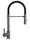 Смеситель для кухни Ulgran Classic U-024-342 с высоким гибким изливом графит