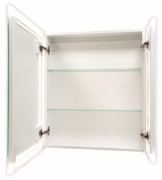 Зеркало-шкаф с подсветкой Continent Reflex МВК026 70см белый