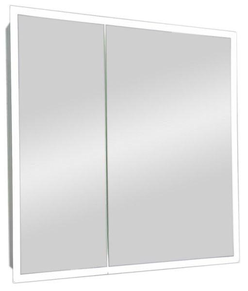 Зеркало-шкаф с подсветкой Continent Reflex МВК027 80см белый