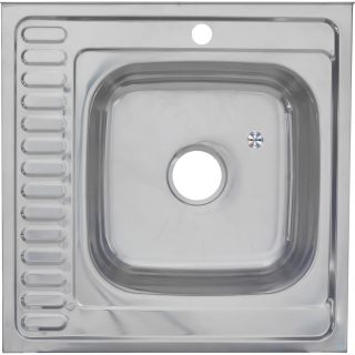 Мойка 6060 R Melana 0,6/160 правая хром с сифоном (015 t R *10)