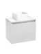 Тумба Runo Бари 50 белая под накладной умывальник (00-00001472)