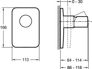Смеситель Jacob Delafon  встраиваемый TOOBI E98707-CP
