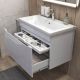 Тумба под раковину подвесная Vigo Grani 166 80 см белый