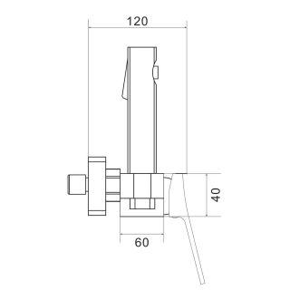 Гигиенический душ со смесителем Shevanik S6105C-1 белый