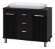 Напольная тумба под раковину Brevita Enfida 100см чёрный
