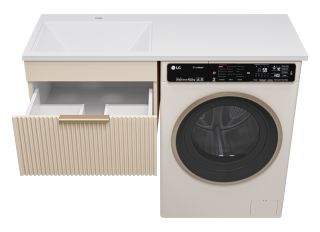 Подвесная тумба раковину Brevita Enfida ENF-09060-031Я под стиральную машину 60см бежевый