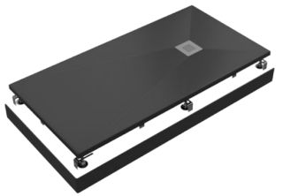 Экран Good Door Stella ГРАФИТ 1600x900