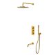 Душевой комплект термостатический WHITECROSS Y YSET11GLB брашированное золото
