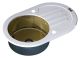 Мойка кухонная Zorg Inox Glass GL-7851-OV-WHITE-BRONZE