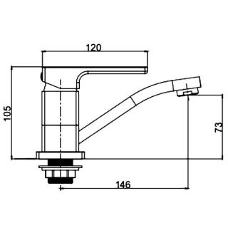 Смеситель для кухни Gappo G4517-6 чёрный
