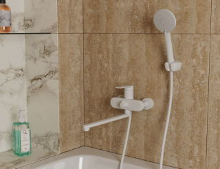 Смеситель для ванны с душем DQ Bayern.F?rth DA1523308 белый