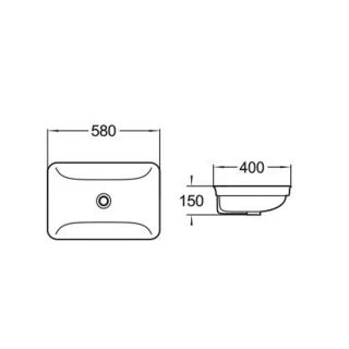 Раковина чаша Velvex 78430, белый