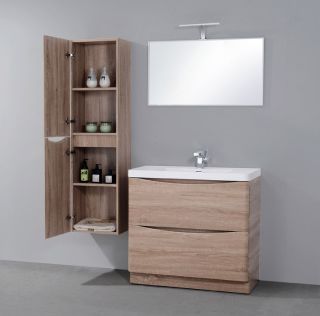Шкаф-колонна BelBagno правосторонний 35x170см Rovere Bianco ANCONA-N-1700-2A-SC-WO-R