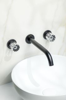 Встраиваемый смеситель для раковины Boheme Elegante 152-2-B-EL чёрный