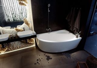 Акриловая ванна прямоугольная АКВАТЕК ФИДЖИ 170x110 см правая