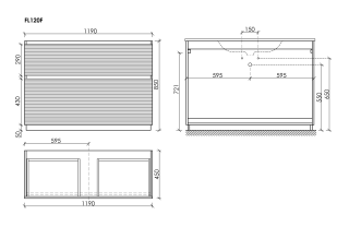 Тумба напольная под раковину Sancos Folk Floor FL120FW 120 см Bianco