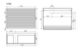 Тумба напольная под раковину Sancos Folk Floor FL120FLCP левая 120 см капучино