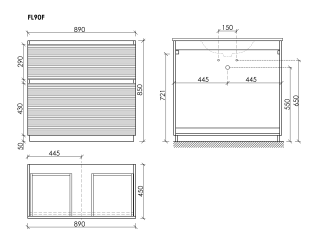 Тумба напольная под раковину Sancos Folk Floor FL90FW 90 см Bianco