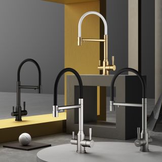 Смеситель для кухни Raglo R81.63.09 с подключением фильтра графит