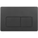 Кнопка смыва Veconi FLUSH V5, FLV5-B, 240х162х9, пластик, черный матовый