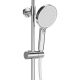Душевая стойка Kerama Marazzi Fonte FO.301.KM.CR с термостатом на три потока с фиксированным изливом и механическим смесителем хром