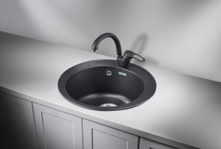 Мойка кухонная Granula Standart 4802, ЧЁРНЫЙ