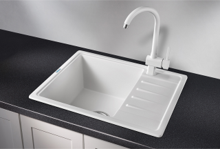 Мойка кухонная Granula Standart 5803, БЕЛЫЙ