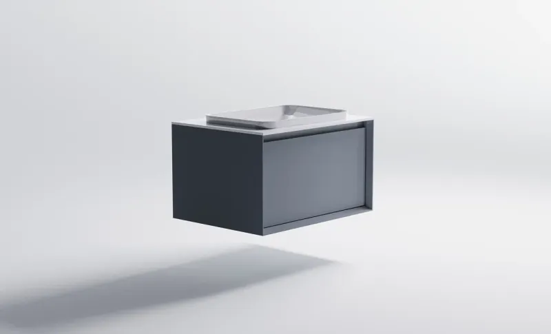 Тумба с раковиной Astra-Form Фрейм 4631177713750 70 см голубой матовый