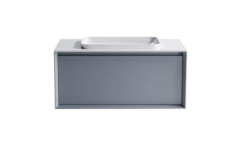 Тумба с раковиной Astra-Form Фрейм 4631177713873 90 см голубой матовый