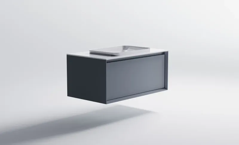 Тумба с раковиной Astra-Form Фрейм 4631177713934 100 см голубой матовый