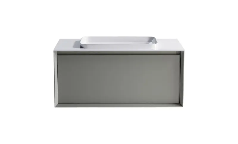 Тумба с раковиной Astra-Form Фрейм 4631177713941 100 см серый матовый