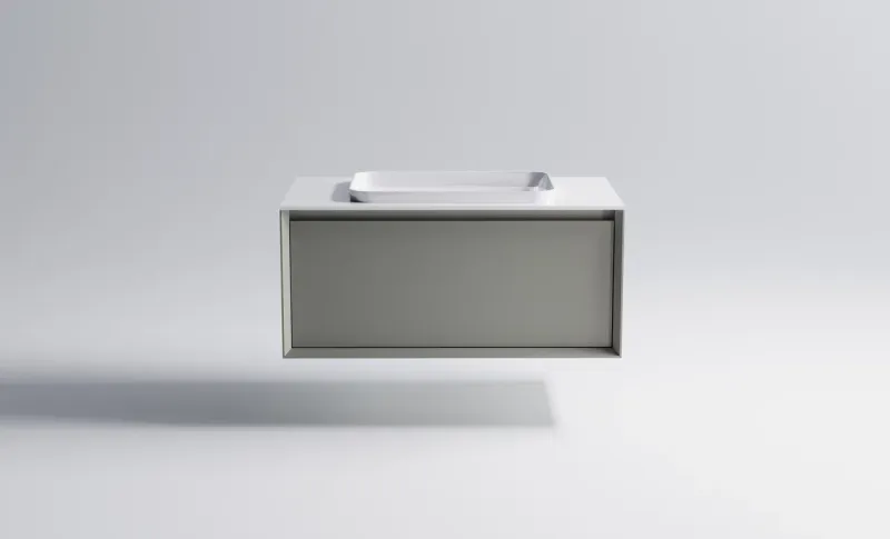 Тумба с раковиной Astra-Form Фрейм 4631177713941 100 см серый матовый