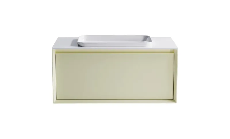 Тумба с раковиной Astra-Form Фрейм 4631177713958 100 см бежевый матовый