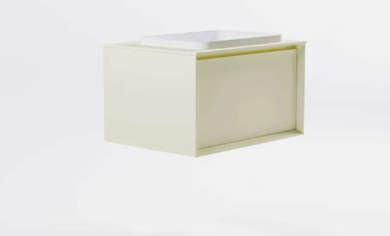 Тумба с раковиной Astra-Form Фрейм 4631177715273 80 см бежевый матовый