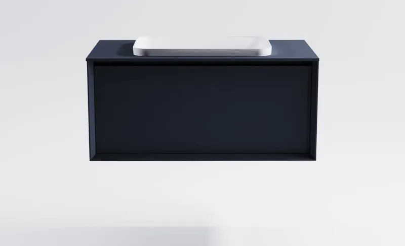 Тумба с раковиной Astra-Form Фрейм 4631177715402 100 см серый матовый