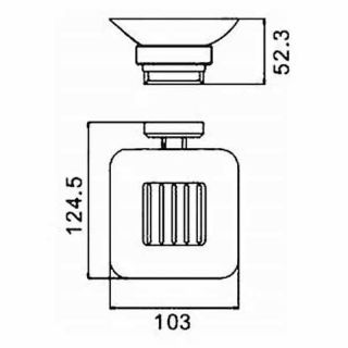 Мыльница Gappo G3802 хром