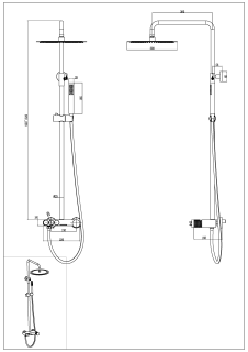 Душевая стойка Boheme Stick Spirale 128-GG.4 золото