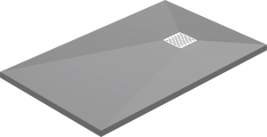 Поддон литьевой Good Door Essentia ГРАФИТ 1600x800 см