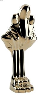 Ванна из искусственного камня Фэма Стиль Габриэлла на опорах золото 187x84 см