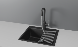 Смеситель для кухни Granula 8171, ЧЕРНЫЙ черный