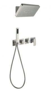 Душевая система скрытого монтажа Grocenberg GB5030NK с Картриджем Kerox (Венгрия) Никель