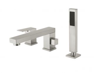 Смеситель на борт ванны Groсenberg GB6008 Никель