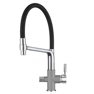 Смеситель для кухни Granula 0075, АЛЮМИНИУМ хром