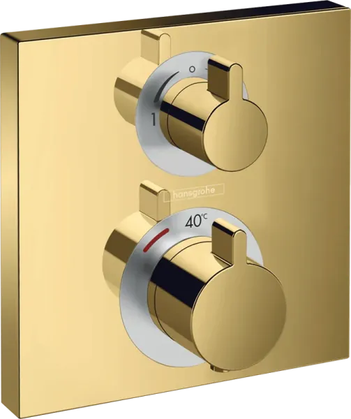 Смеситель для душа Hansgrohe Ecostat Square 15714990S полированное золото