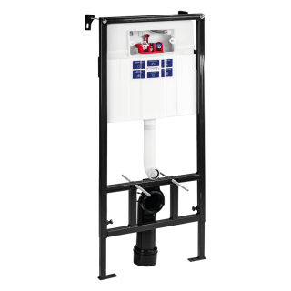 SET Инсталляция Sava Fix Slim+клавиша смыва DUO белый глянец/хром глянец