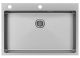 Мойка кухонная Paulmark Kroner-Edge PM777551-BS брашированная нержавеющая сталь